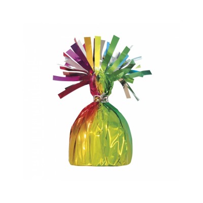 PESO GLOBO FOIL ARCOIRIS