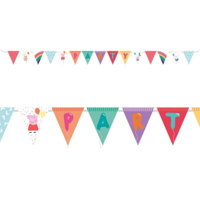 BANDERIN PEPPA PIG ¨PARTY¨3,3 MTR