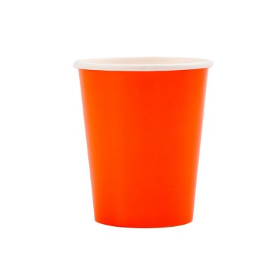 VASOS CARTON NARANJA 8 UND 266 CC