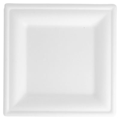 PLATO CUADRADO PULPA 16 X 16 CM 50 UND