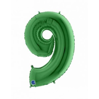 GLOBO VERDE 102 CM  NUM. 9