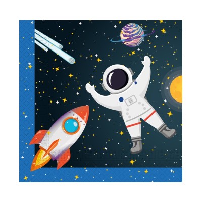 SERVILLETAS ESPACIO 33 CM 16 UND