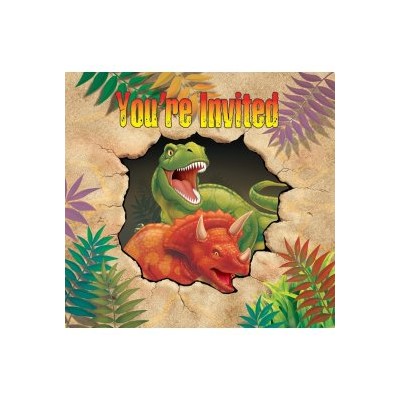 INVITACION DINOSAURIOS 8 UND