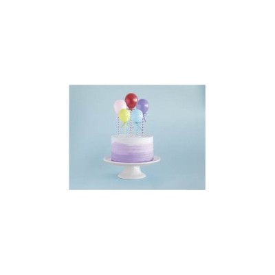 TOPPER MINI GLOBOS + PAJITAS CARTON 5 UND