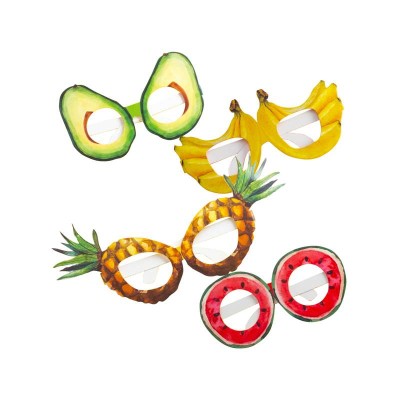 GAFAS CARTON FRUTAS 4 UND