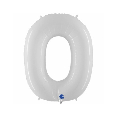 GLOBO NUMERO BLANCO NUM.0