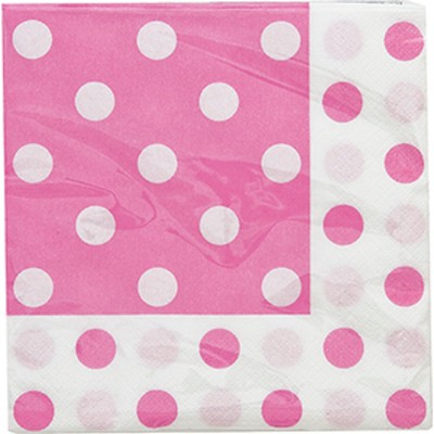 SERVILLETAS TOPOS ROSA 30 UND