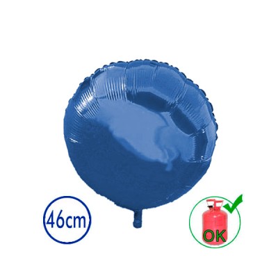 GLOBO CIRCULO AZUL 46 CM (18')