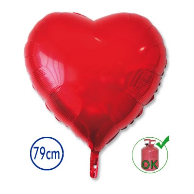 GLOBO FOIL CORAZON ROJO 79 CM