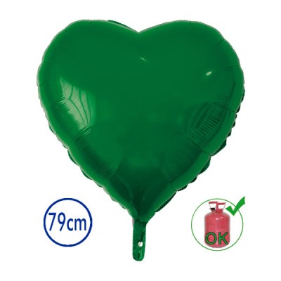 GLOBO FOIL CORAZON VERDE 79 CM