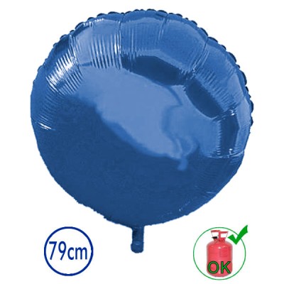 GLOBO CIRCULO AZUL 79 CM (36')
