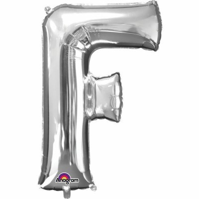 MINI LETRA F PLATA