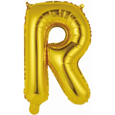 GLOBO MINI LETRA R - ORO