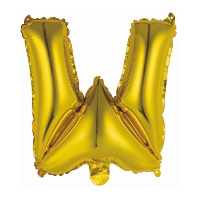 GLOBO MINI LETRA W - ORO