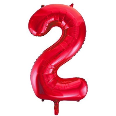 GLOBO ROJO 88 CM NUM. 2