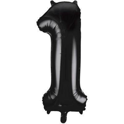 GLOBO NEGRO 88 CM NUM. 1