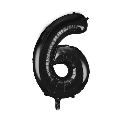 GLOBO NEGRO 88 CM NUM. 6