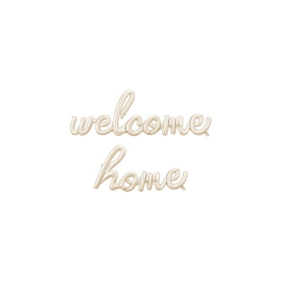 GLOBO FRASE ¨WELCOME HOME¨, 335X71 CM