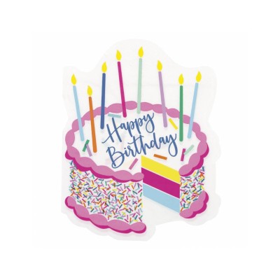 SERVILLETA TARTA HAPPY BIRTHDAY 16 UND