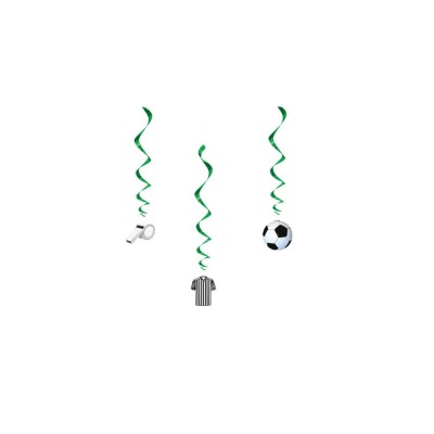 DECO COLGANTE REMOLINO FUTBOL 3D 3 UND