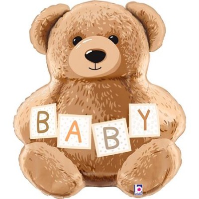 GLOBO FOIL OSO PELUCHE BEBE 26'