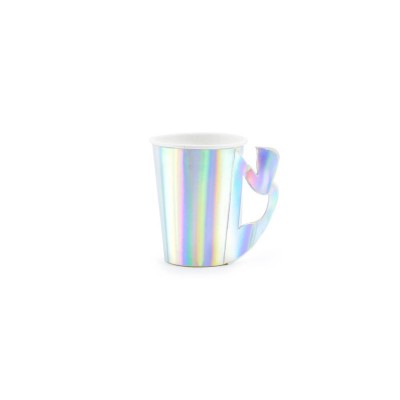 VASOS CARTON IRIDISCENTE 220 ML 6 UND