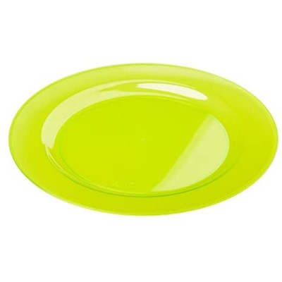 PLATO CRISTALINO VERDE 6 UND 23 CM