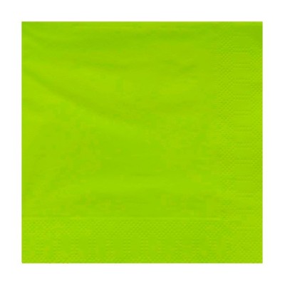 SERVILLETA VERDE LIMA 40X40 50 UND HODECOR