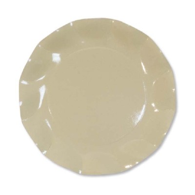 PLATO 24 CM CREMA OLAS