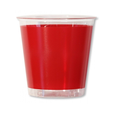 VASO KRISTAL 300 CC ROJO OSCURO