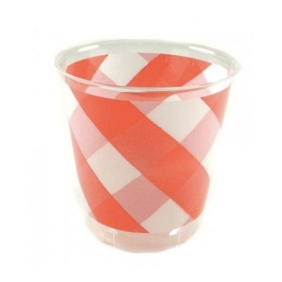 VASO ANCHO VICHY ROJO-71VTC