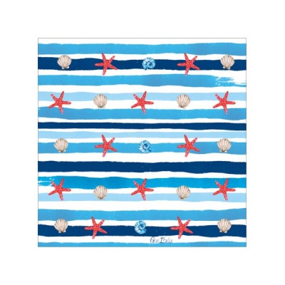 SERVILLETAS DIBUJOS MAR 33 CM 16 UND