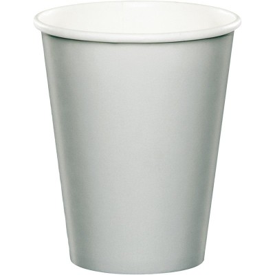 VASOS 250 CC PLATA 8 UND