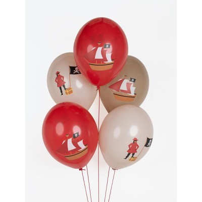 GLOBOS LATEX PIRATA 5 UND