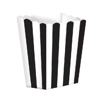 CAJA PALOMITAS NEGRO 13 CM. 5 UND