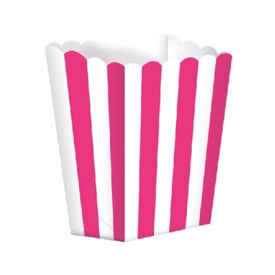 CAJA PALOMITAS FUCSIA 13 CM. 5 UND