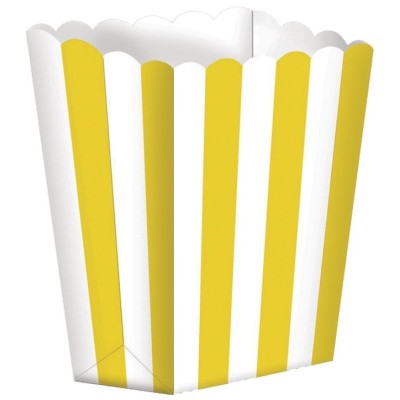CAJA PALOMITAS AMARILLA 13 CM. 5 UND