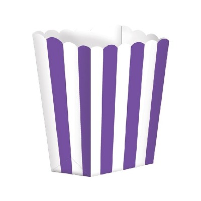 CAJA PALOMITAS MORADO 13 CM. 5 UND