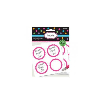 PEGATINAS MESA DULCE FUCSIA 20 UND