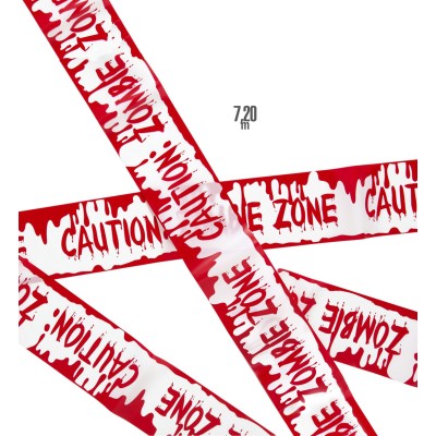 'CINTA 'CAUTION: ZOMBIE ZONE'' 7,20M
