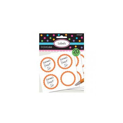 PEGATINAS NARANJA MESA DULCE 20 UND