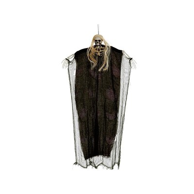 COLGANTE ESQUELETO CON PELO 120 CMS