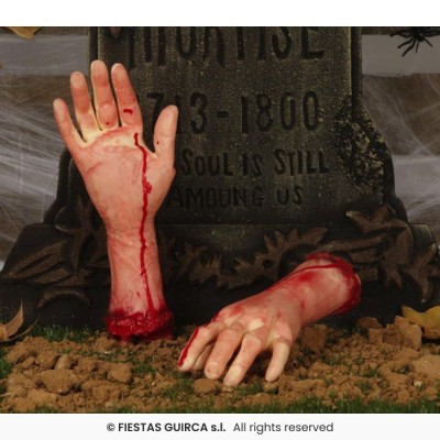 MANO CON SANGRE 30 CM
