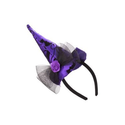 DIADEMA BRUJA MORADO 2/C 8 X 3 X 26 CM
