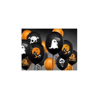 GLOBOS LATEX 23CM AMIGOS HALLOWEEN 6