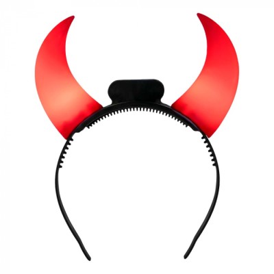 TIARA LED CUERNOS DIABLO