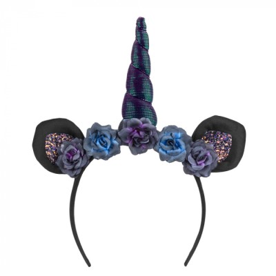 DIADEMA UNICORNIO NEGRO