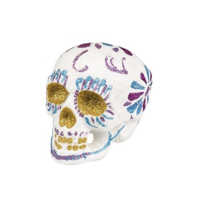 CALAVERA BLANCA GLITTER 16 CM