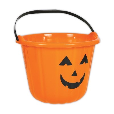 CUBO PLASTICO CALABAZA 22 CM