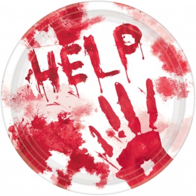PLATOS HELP CON SANGRE 23 CM 10 UND